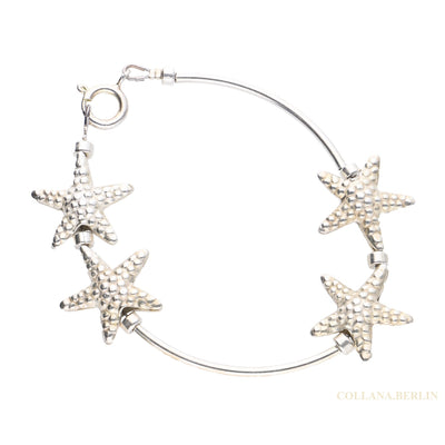Armband mit Seesternen aus 925 Silber