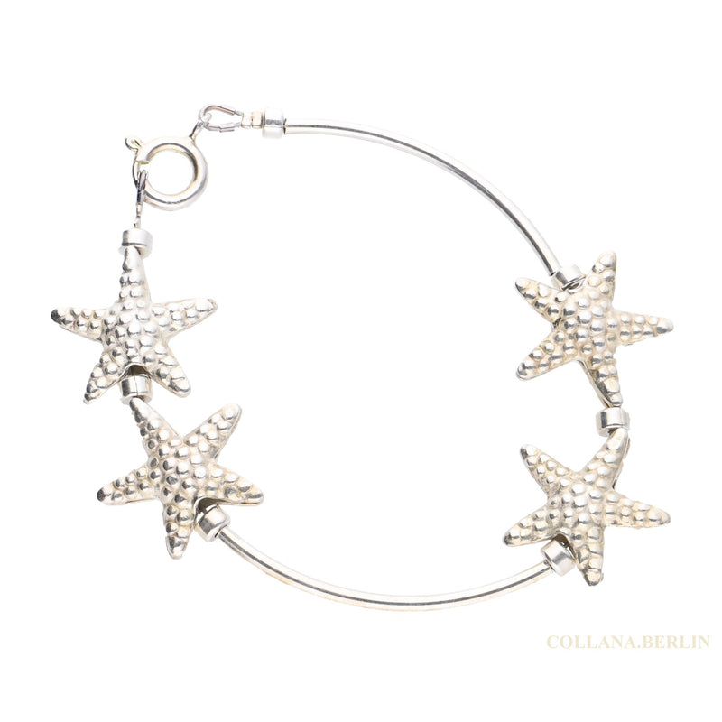 Armband mit Seesternen aus 925 Silber