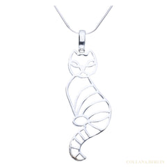 Anhänger 925 Silber Katze