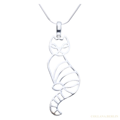 Anhänger 925 Silber Katze