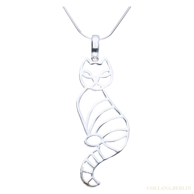 Anhänger 925 Silber Katze