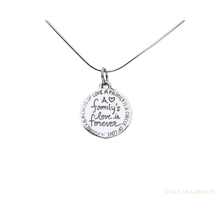 925 Silber Anhänger mit Lebensbaum und Inschrift 