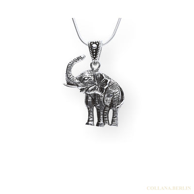 Anhänger 925 Silber Elefant groß