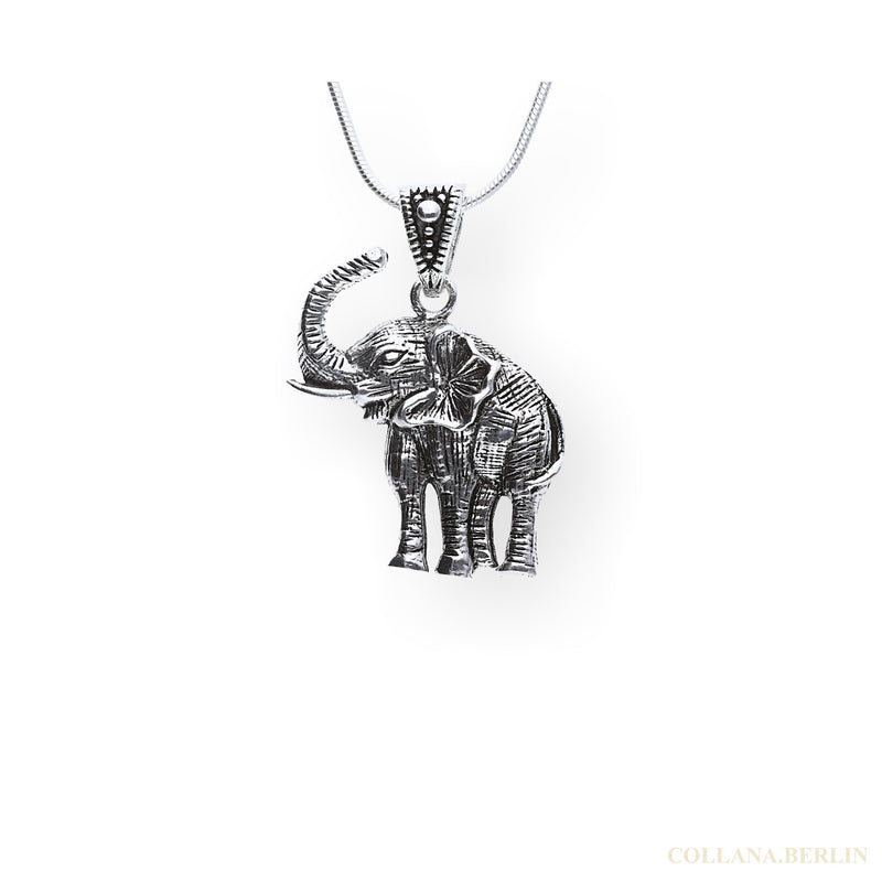 Anhänger 925 Silber Elefant groß