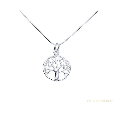 Anhänger 925 Silber Baum des Lebens hell und klein