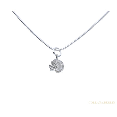 Anhänger in  Knoten-Form, 925 Silber