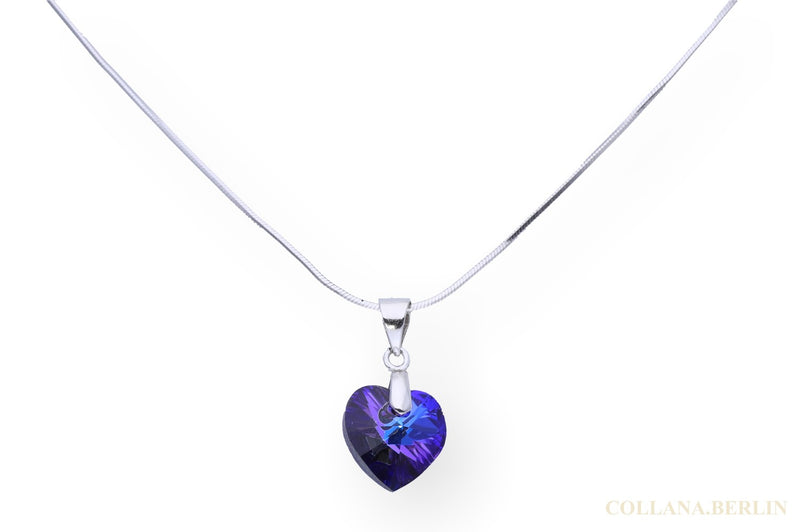 Kette mit Swarovski-Kristallherz-Anhänger