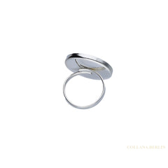 Ring mit Shivaauge und Kristallen, aus 925 Silber, verstellbar, (klein)